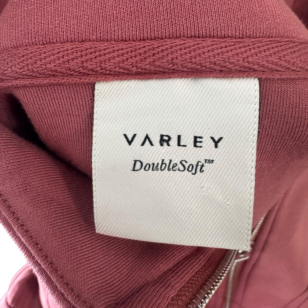 Varley - DoubleSoft Linvale Sleeveless Zip Front Playsuit Pink Sz S - Picture 8 of 11